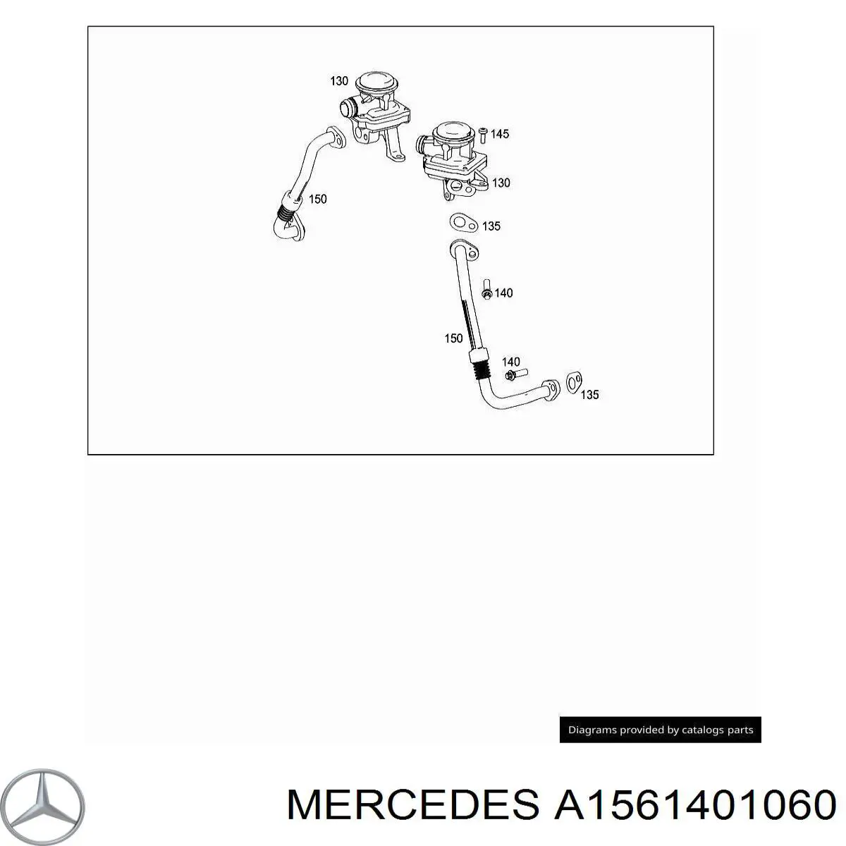 A1561401060 Mercedes Клапан подачі вторинного повітря