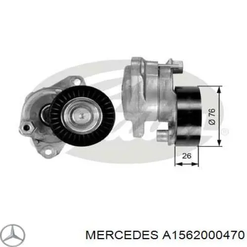 Купити A1562000470 Mercedes Натягувач приводного ременя