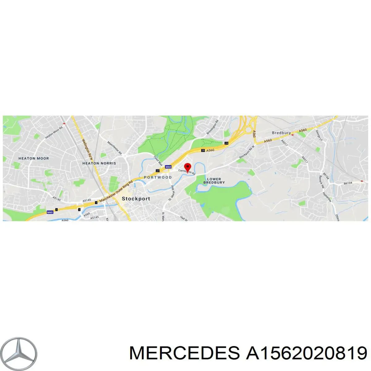 Купити A1562020819 Mercedes Ролик приводного ременя, паразитний
