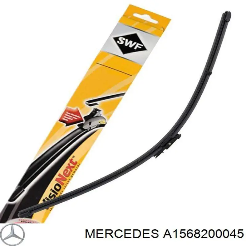 Щітка склоочисника заднього скла Mercedes A1568200045 ціна, від 9.29 USD