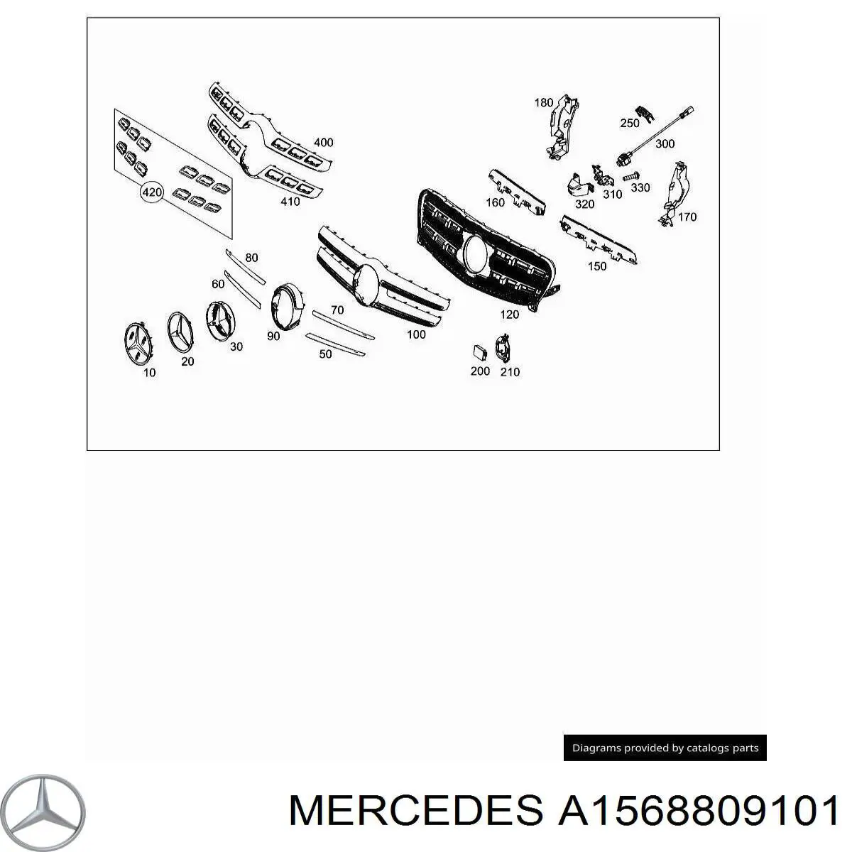 Купити A1568809101 Mercedes 
