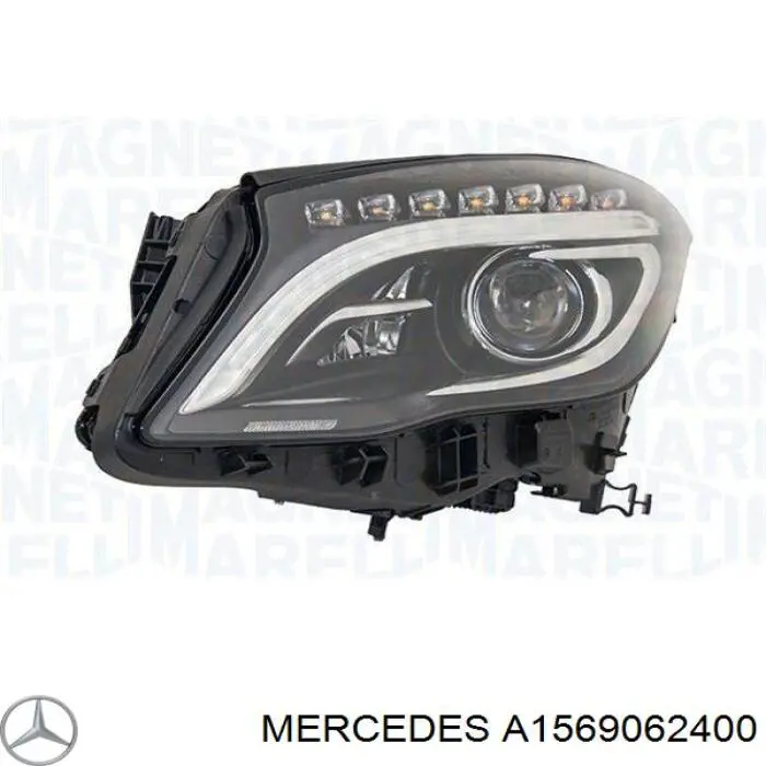 Купити A1569062400 Mercedes Права блок фара