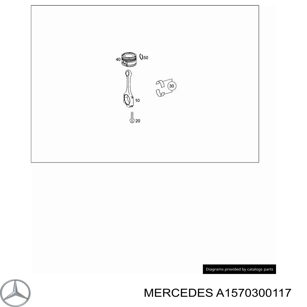 A157030051764 Mercedes Поршень в зборі