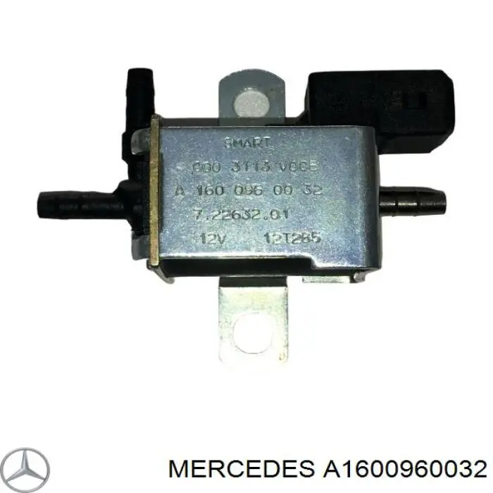 Купити A1600960032 Mercedes Клапан перетворювач тиску наддуву (соленоїд)