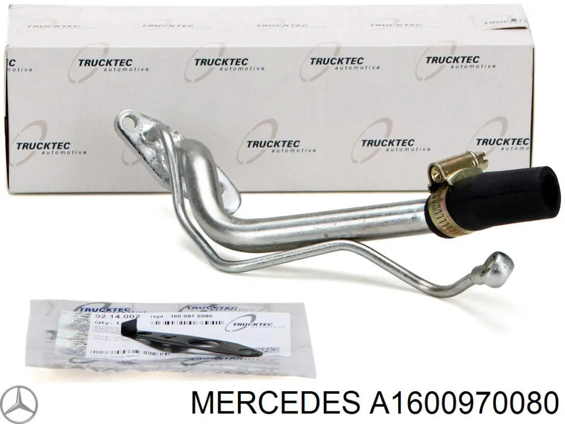 A1600970080 Mercedes Прокладка шланга відводу масла від турбіни