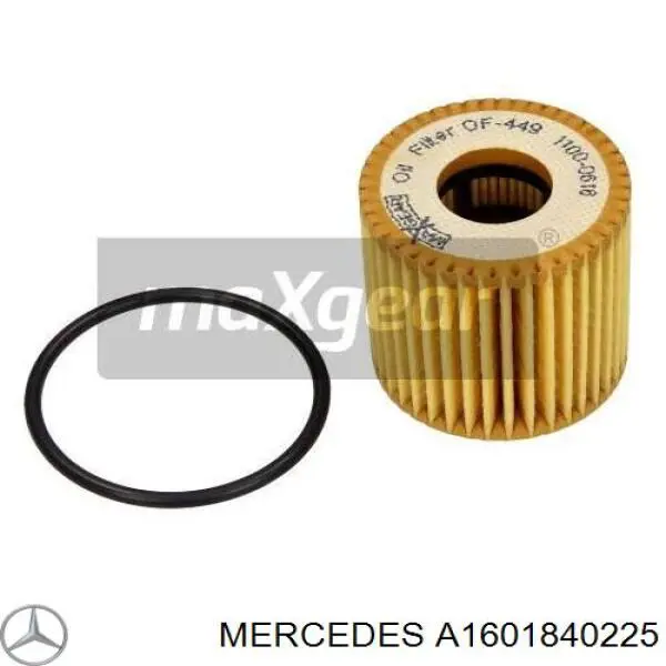 Масляний фільтр двигуна Mercedes A1601840225 ціна, від 4.09 USD