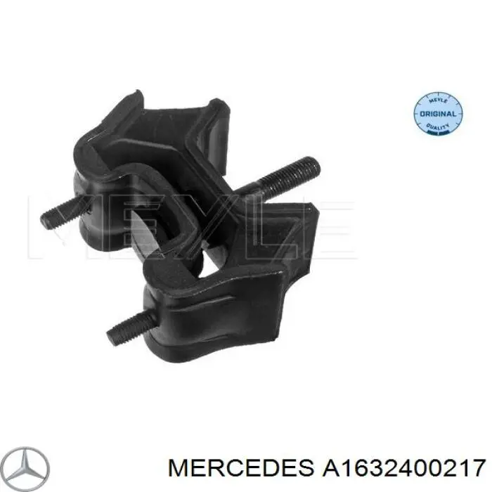A1632400217 Mercedes Подушка (опора) двигуна, ліва/права