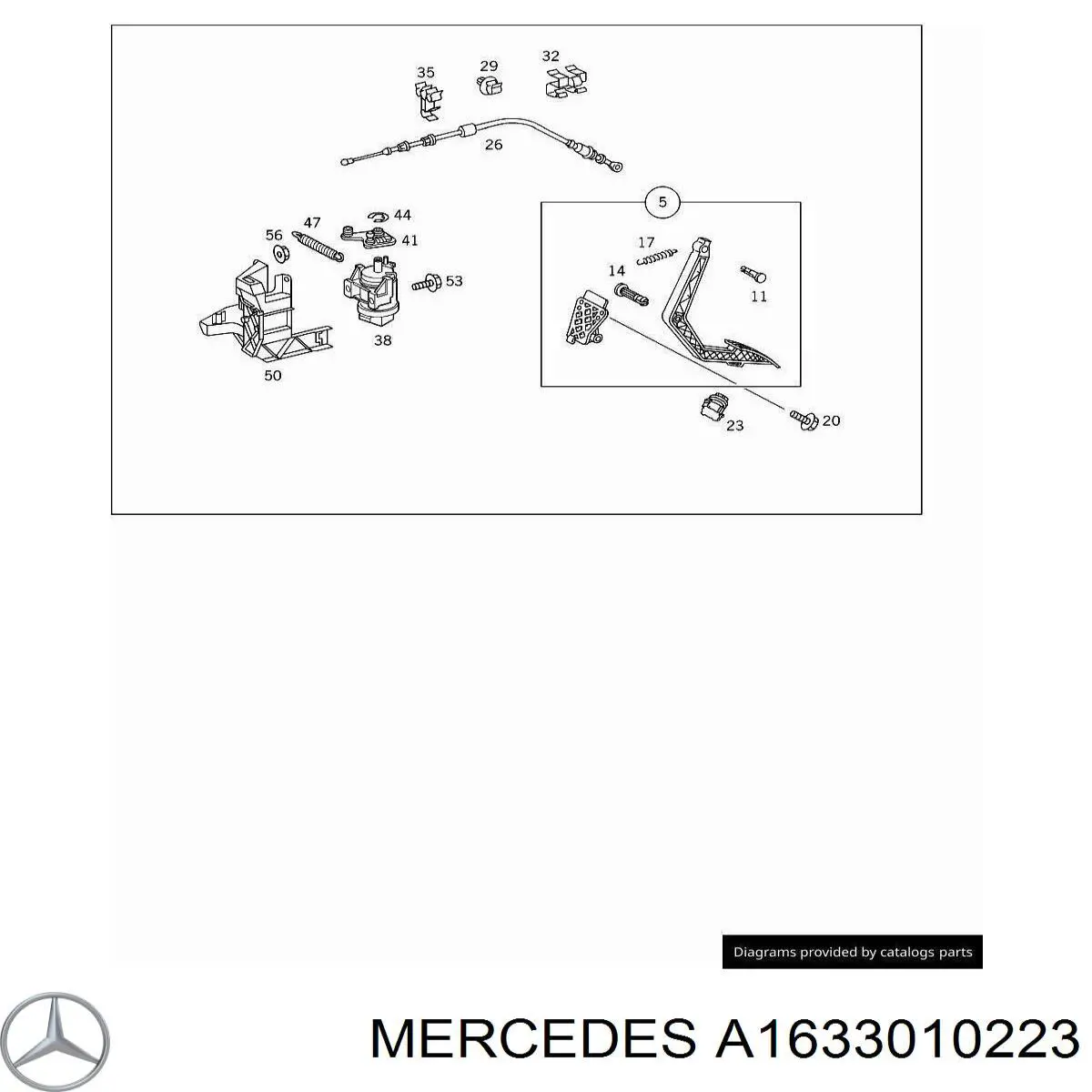 1633010223 Mercedes трос газу