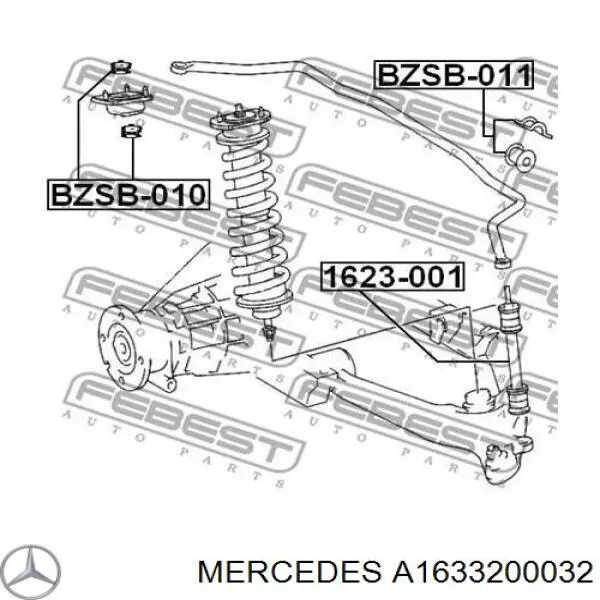 A1633200032 Mercedes стійка стабілізатора заднього