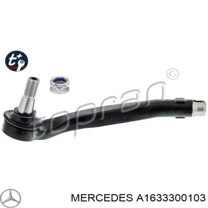 Наконечник рульовий Mercedes A1633300103 ціна, від 15.28 USD
