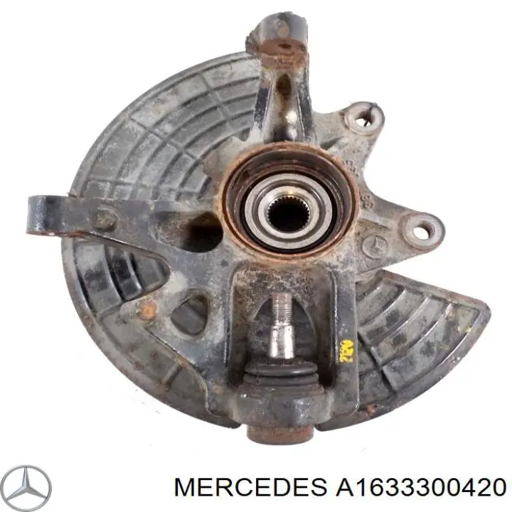 Цапфа поворотного кулака Mercedes A1633300420 ціна, від 45.61 USD