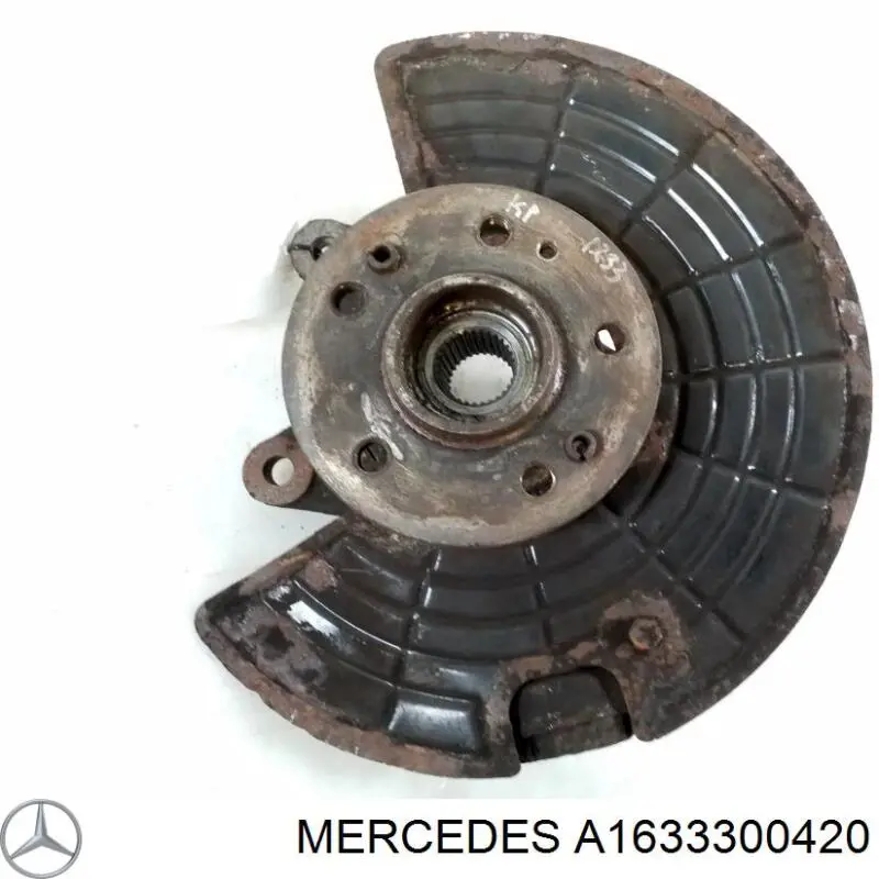 1633300420 Mercedes цапфа - поворотний кулак передній, лівий