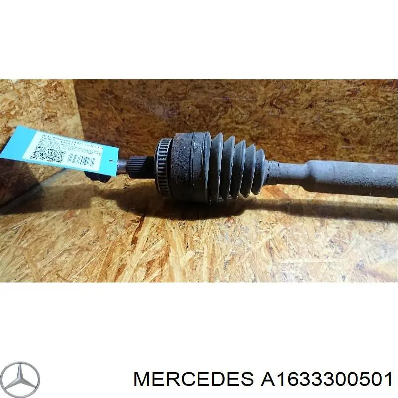 1633300201 Mercedes піввісь (привід передня, права)