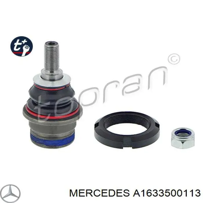 Шарова опора задньої підвіски, нижня Mercedes A1633500113 ціна, від 27.42 USD