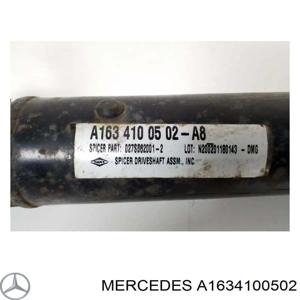 Вал карданний задній, у зборі Mercedes A1634100502 ціна, від 56.37 USD