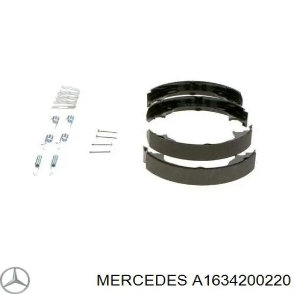 A1634200220 Mercedes колодки ручника/стоянкового гальма
