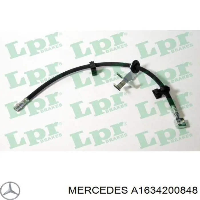 Шланг гальмівний передній, лівий Mercedes A1634200848 ціна, від 26.36 USD