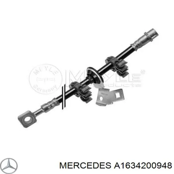 A1634200948 Mercedes Шланг гальмівний передній, правий