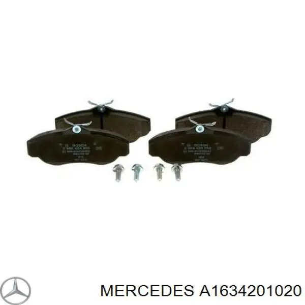 Гальмівні колодки Mercedes A1634201020 ціна, від 26.73 USD