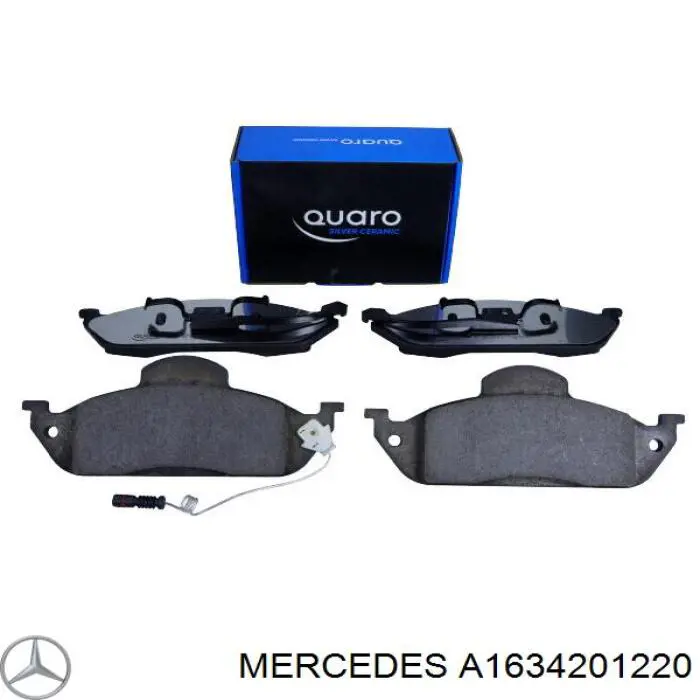 Передні тормозні колодки A1634201220 Mercedes
