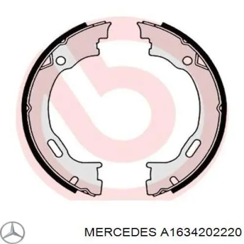 Колодки ручника A1634202220 Mercedes