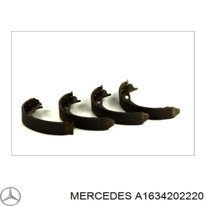 Колодки ручника / стоянкового гальма Mercedes A1634202220 ціна, від 21.63 USD