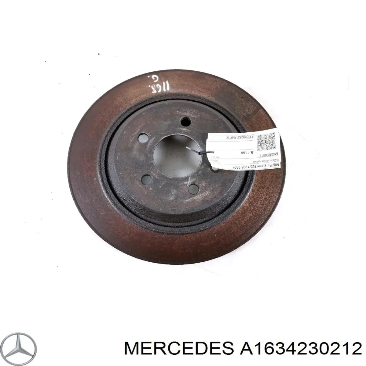 Задні дискові гальма Mercedes A1634230212 ціна, від 51.72 USD
