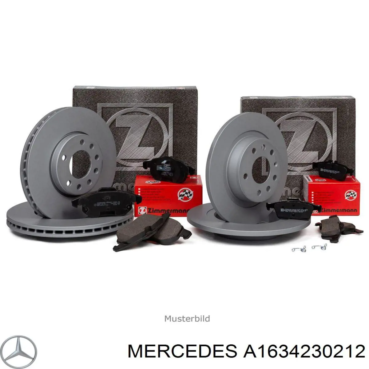 Диск гальмівний задній Mercedes A1634230212