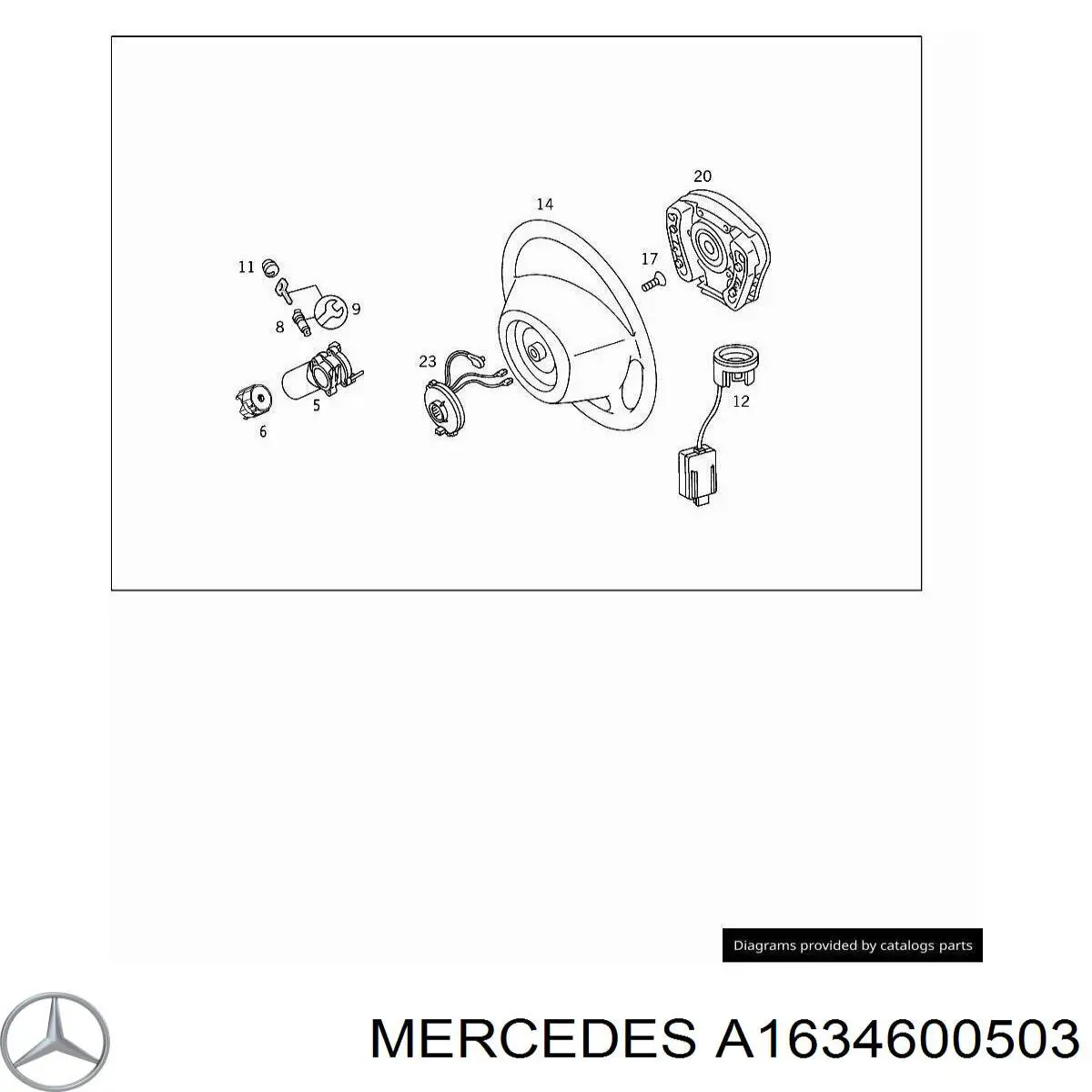 A1634600503 Mercedes Рульове колесо