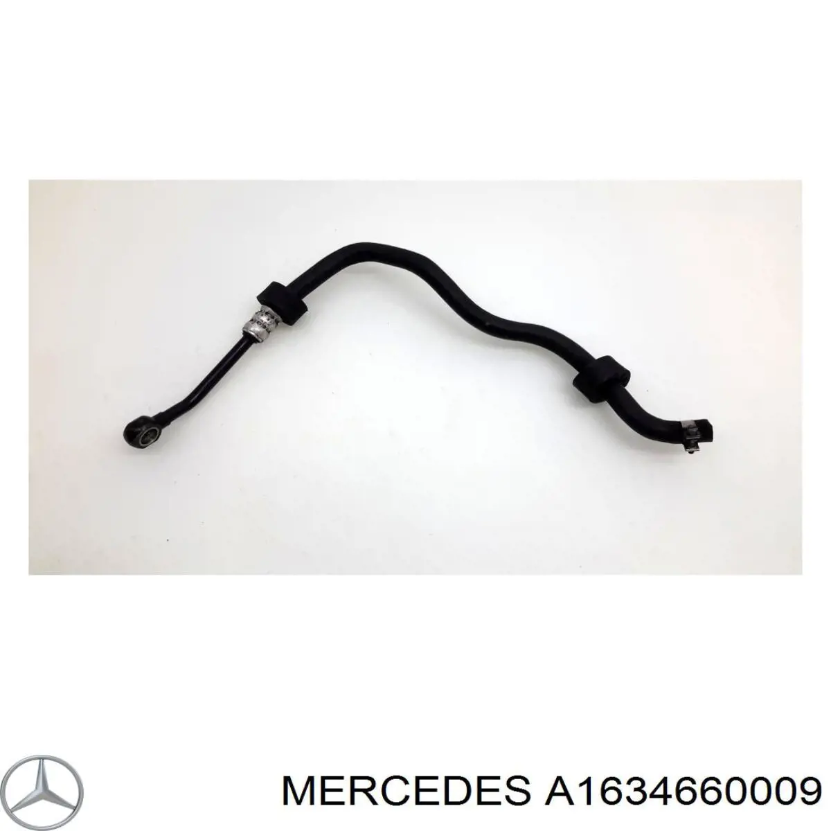 A1634660009 Mercedes Шланг ГПК, низького тиску, від рейки/механізму до радіатора