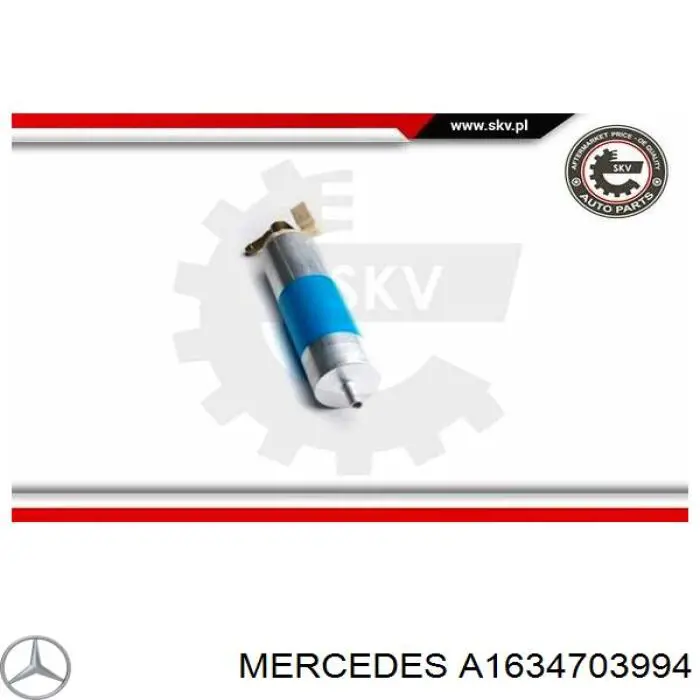 Модуль бензонасоса Mercedes A1634703994 ціна, від 105.48 USD