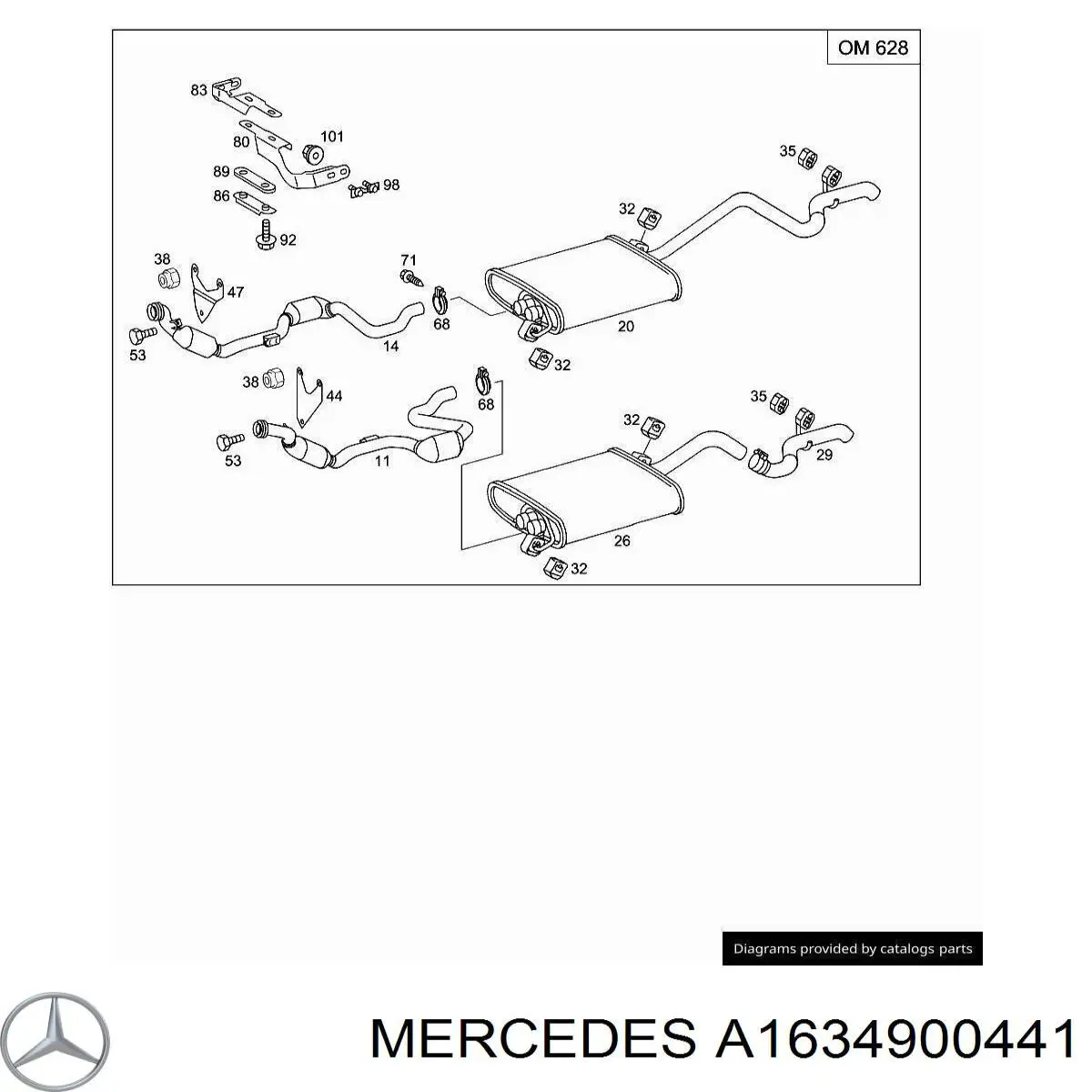A1634900441 Mercedes 