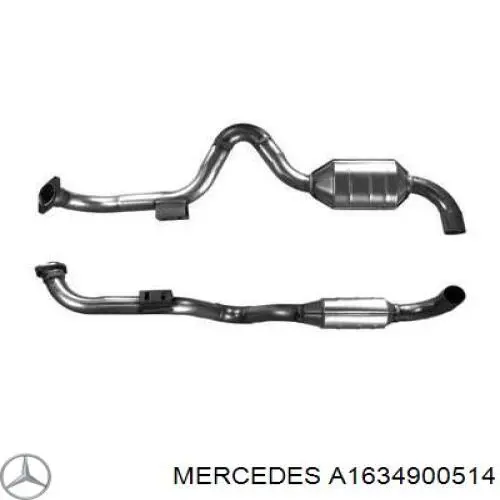 A1634900514 Mercedes Каталітичний нейтралізатор відпрацьованих газів