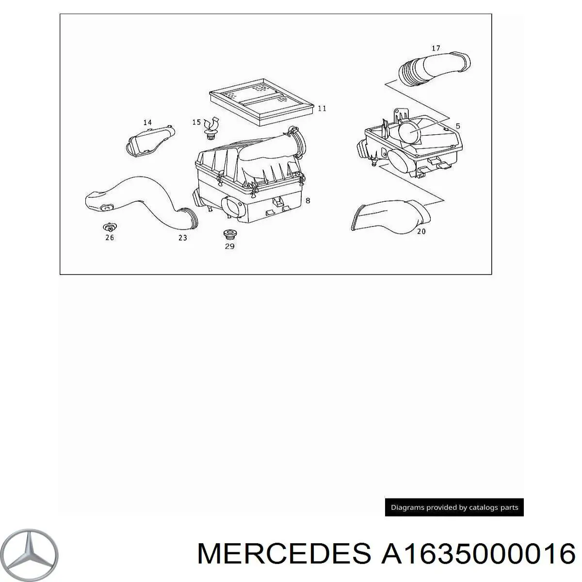  Mercedes A1635000016 ціна, від 15.20 USD