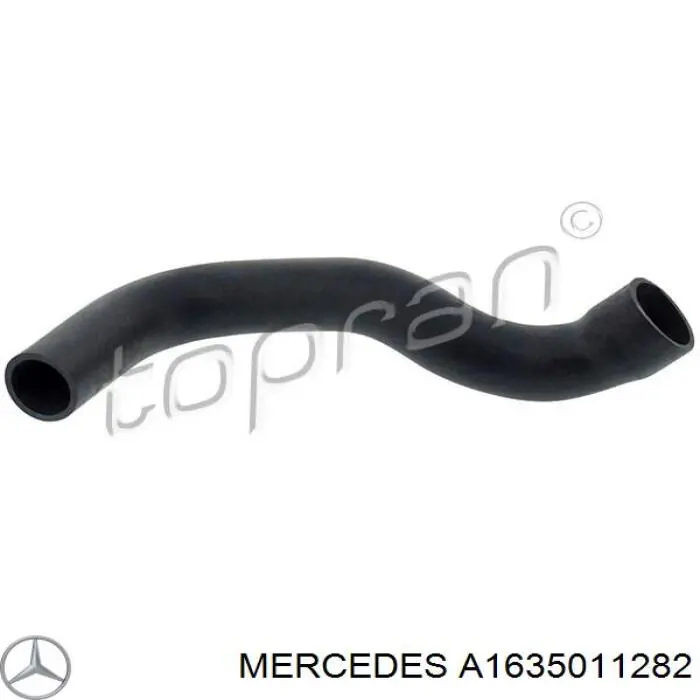 A1635011282 Mercedes шланг/патрубок радіатора охолодження, нижній