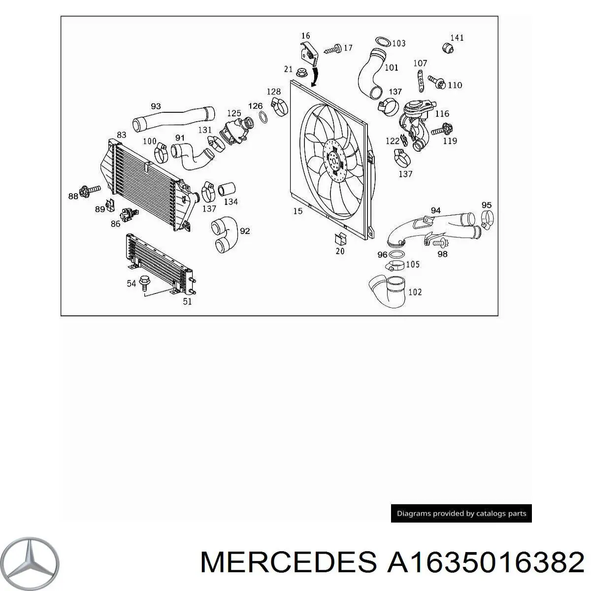 Купити A1635016382 Mercedes 