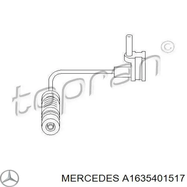 Сигналізатор знос гальмівних колодок Mercedes A1635401517 ціна, від 1.49 USD
