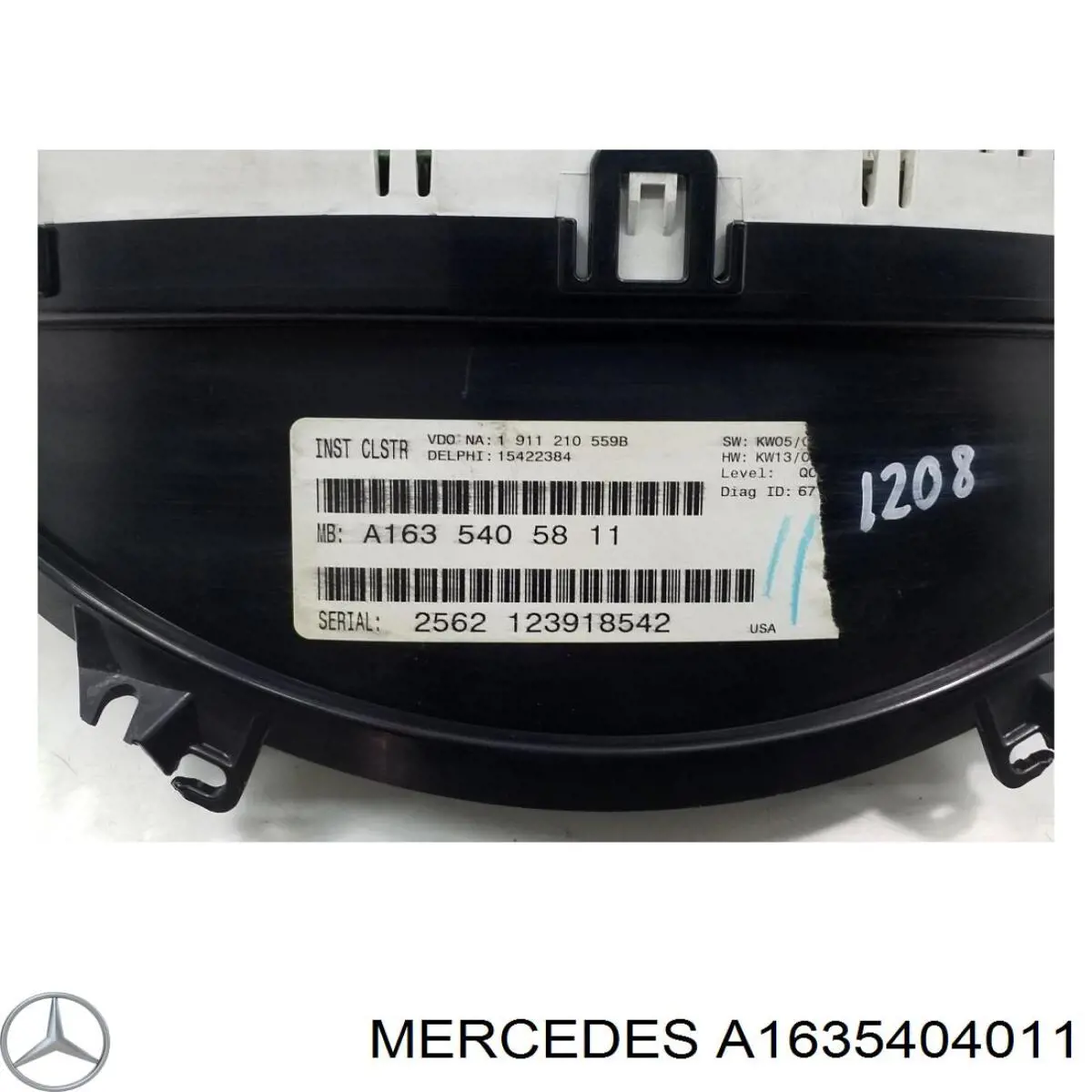 щиток приладу Mercedes A1635404011 ціна, від 31.67 USD