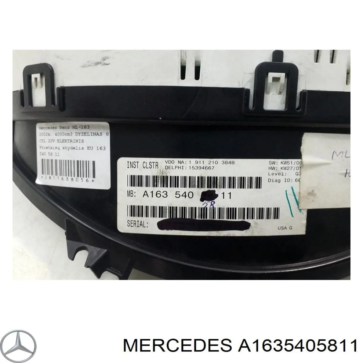 Купити A1635405811 Mercedes Спідометр