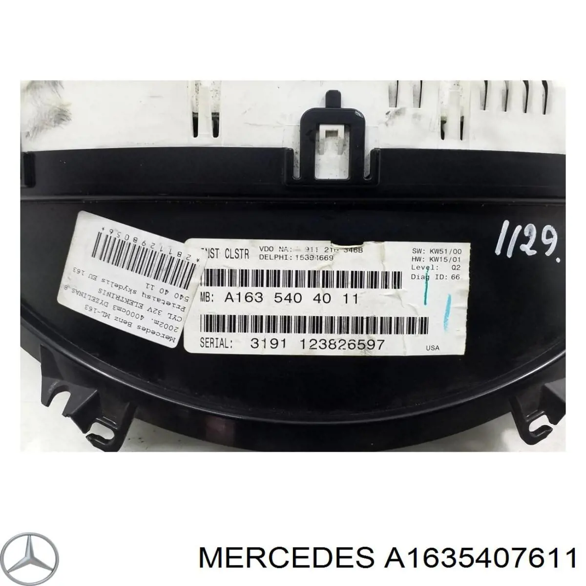 Прилади управління Mercedes A1635407611 ціна, від 30.93 USD