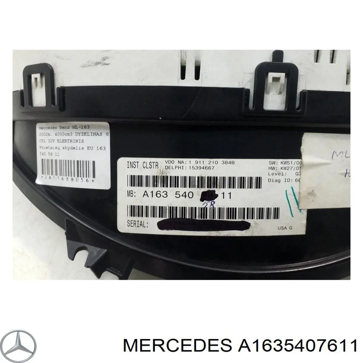 Купити A1635407611 Mercedes Спідометр