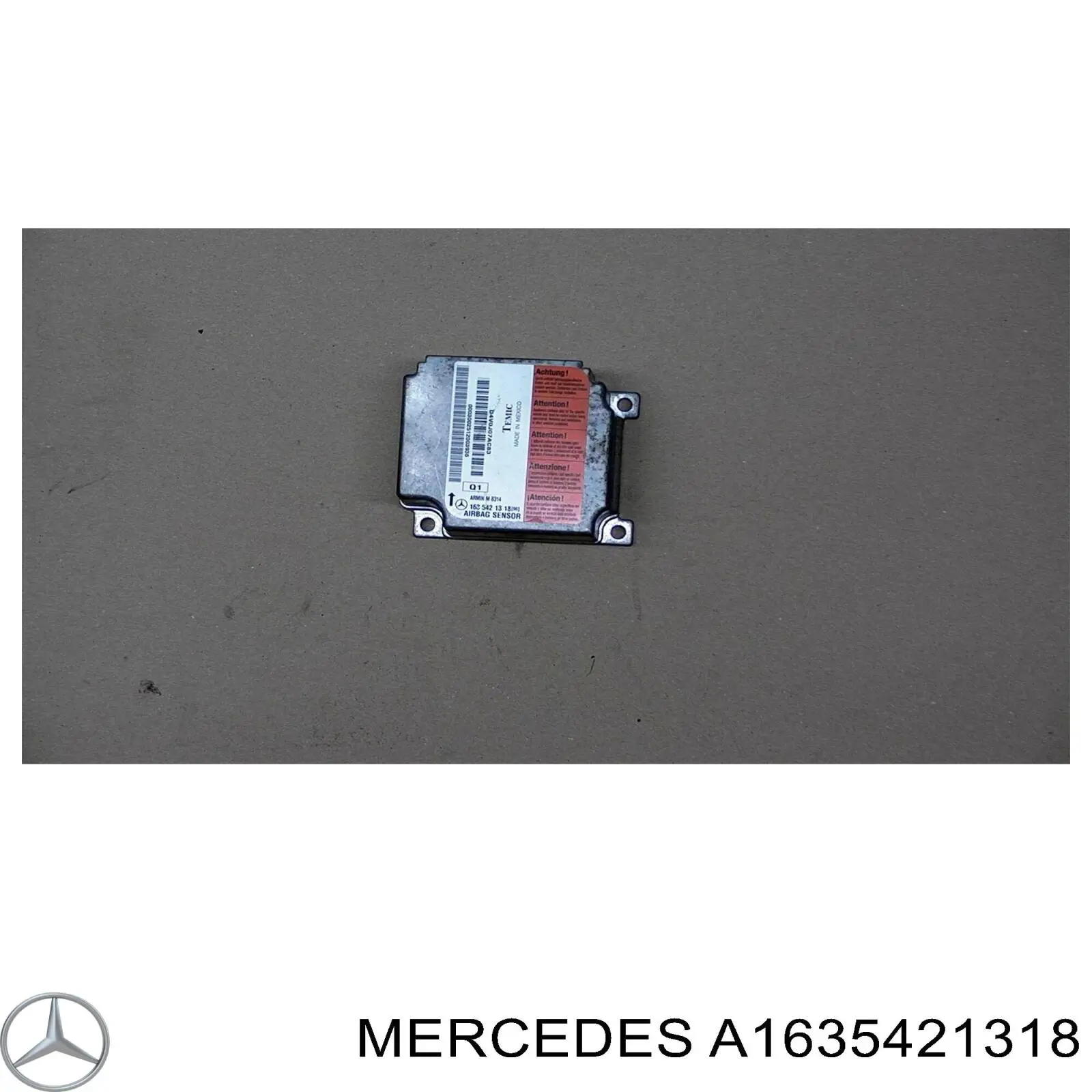 Модуль-процесор керування подушки безпеки Mercedes A1635421318 ціна, від 11.40 USD
