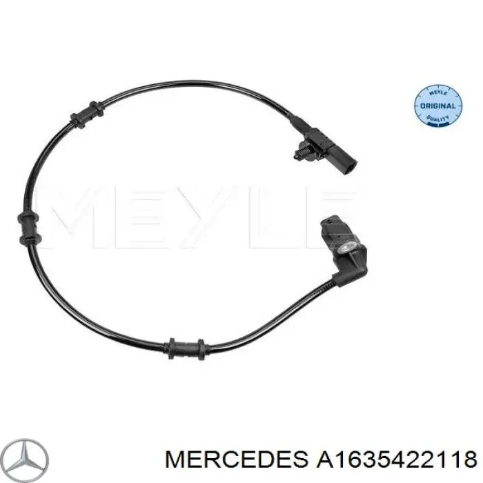 Датчик ABS задній правий Mercedes A1635422118 ціна, від 12.33 USD