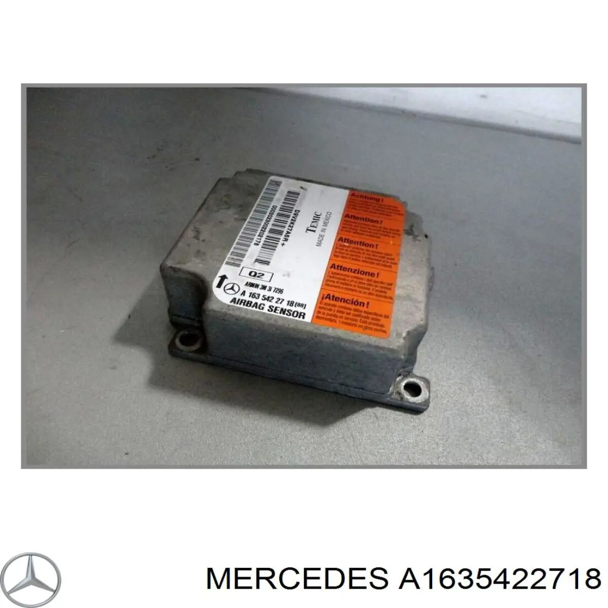 A1635422718 Mercedes Модуль-процесор управління подушки безпеки