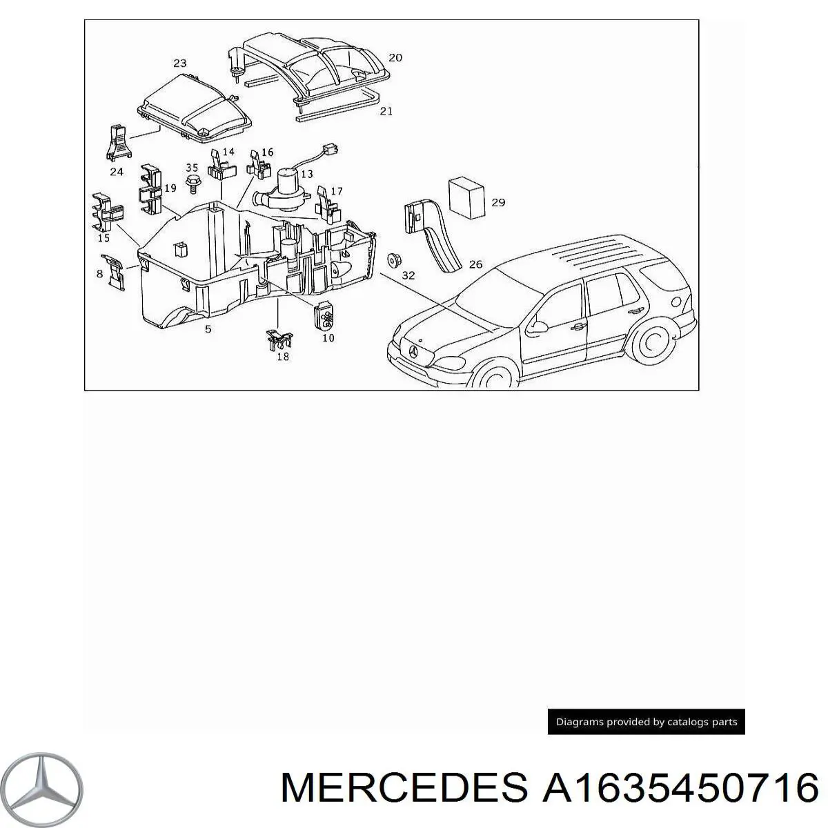 Регулятор оборотів вентилятора, блок управління Mercedes A1635450716 ціна, від 12.67 USD