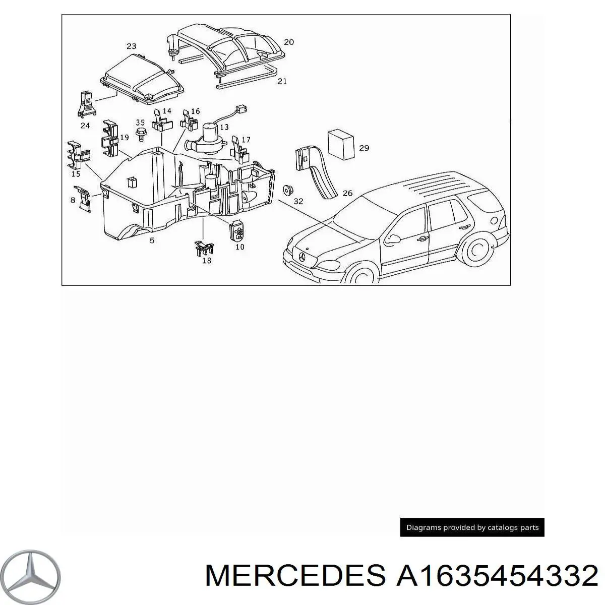 A1635454332 Mercedes Модуль управління ESP