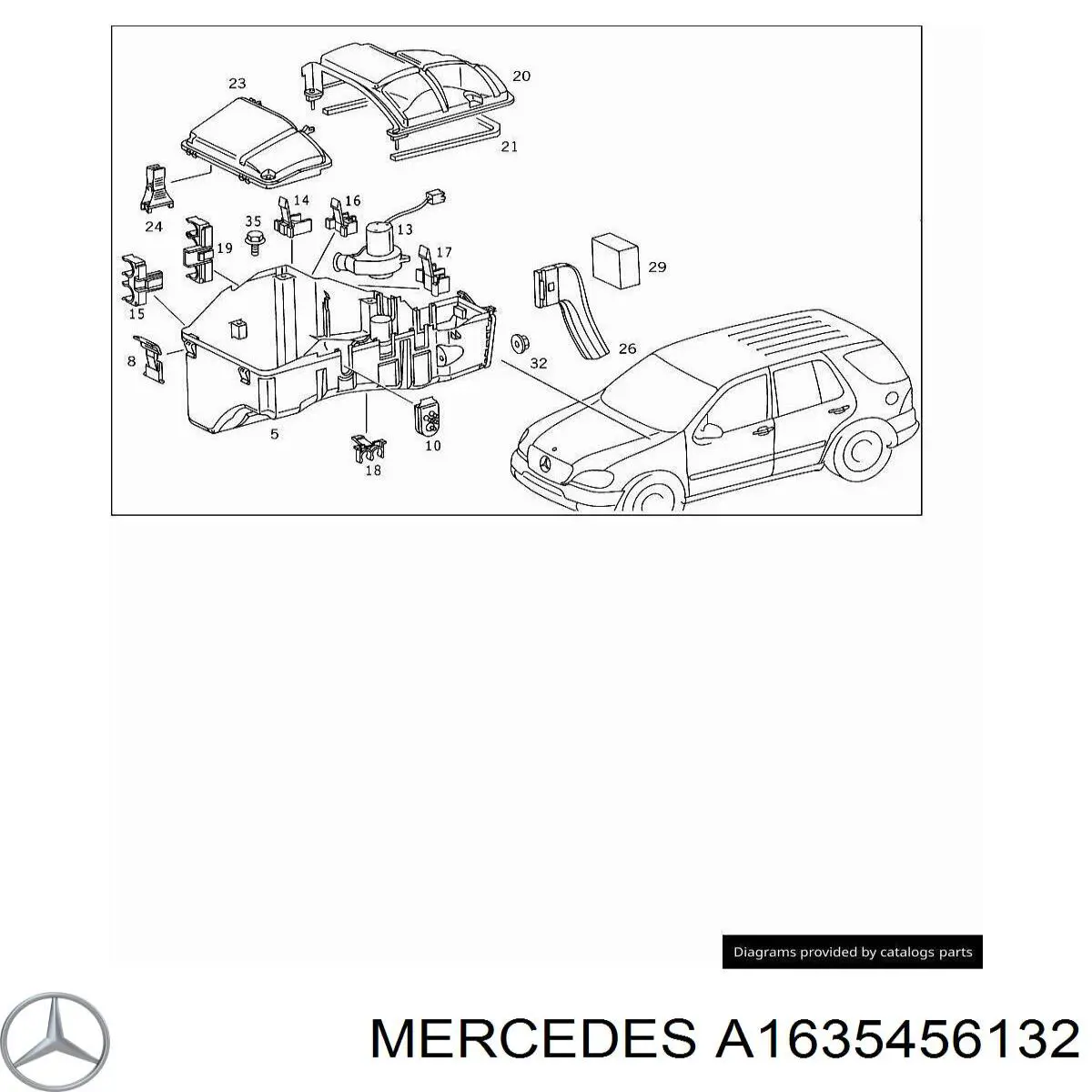 A1635456132 Mercedes Модуль управління ESP
