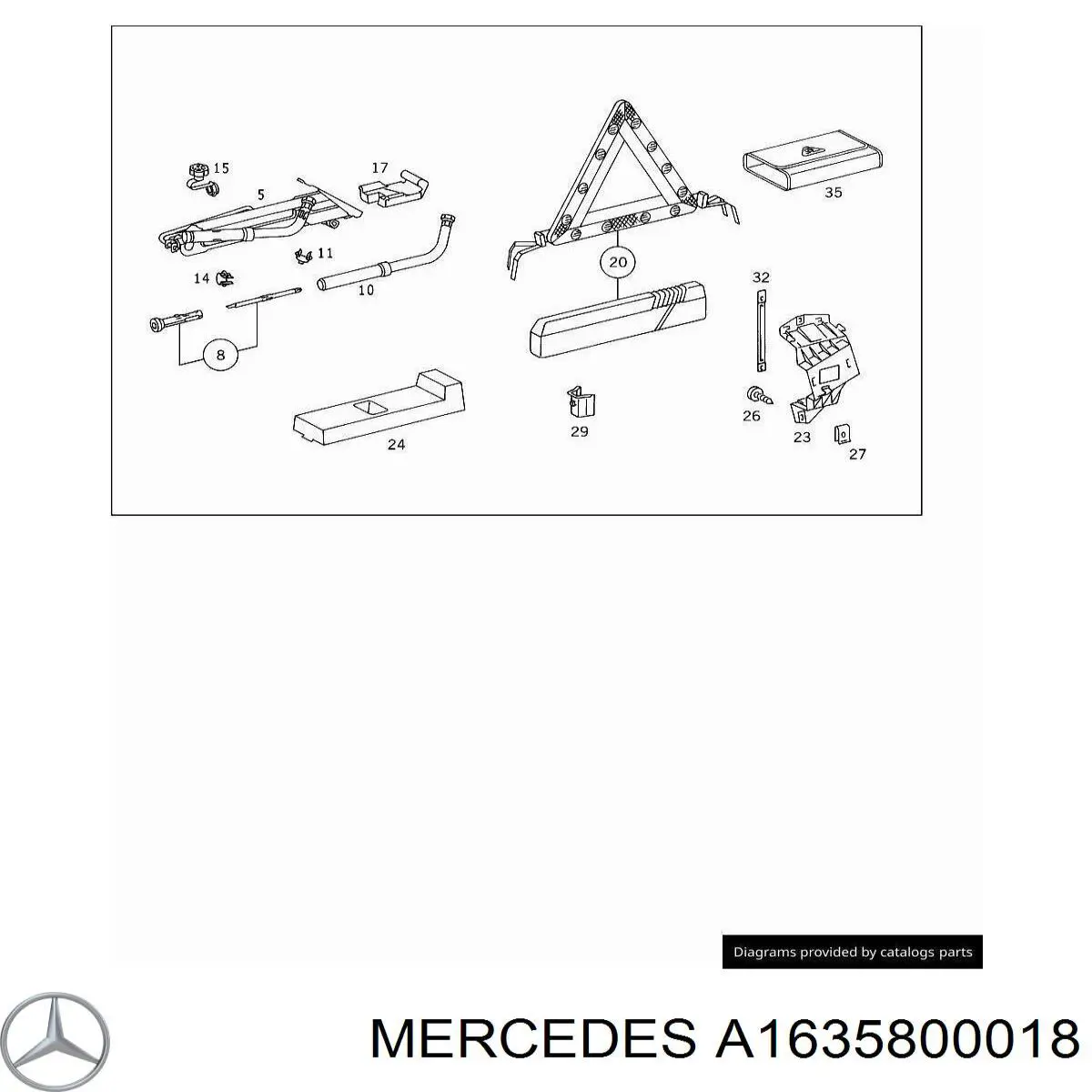 A1635800018 Mercedes 
