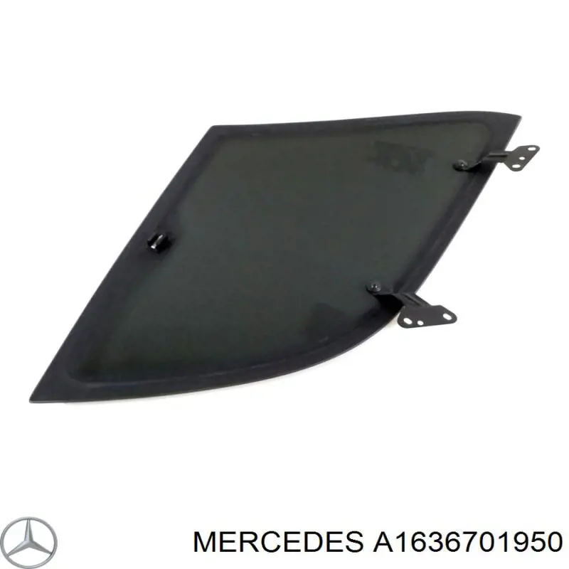 A1636701950 Mercedes Скло багажного відсіку, ліве