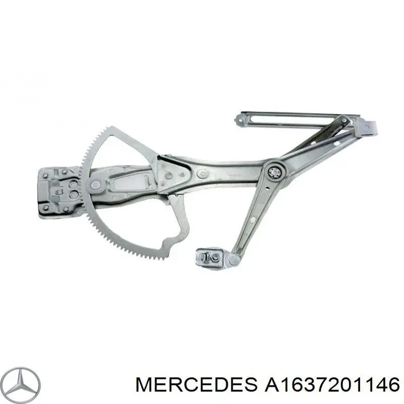 A1637201146 Mercedes механізм склопідіймача двері передньої, лівої